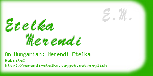 etelka merendi business card